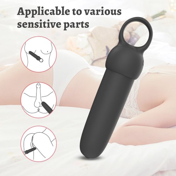 Міні-вібратор Every Night Toys Elliot світло-бірюзовий, 10 режимів вібрації Sex Aura | Зображення 1