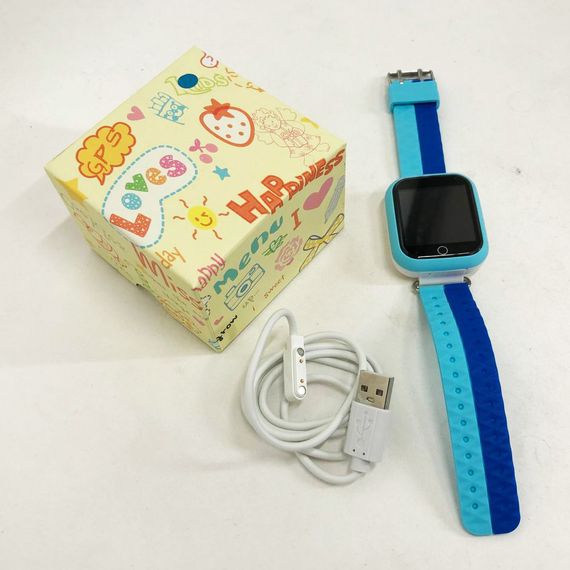 Дитячий розумний годинник з GPS Smart baby watch Q750 Blue, смарт годинник-телефон з сенсорним екраном GF-310 та іграми | Зображення 8