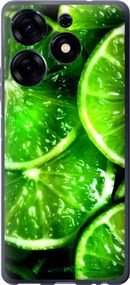 Чохол на Tecno Spark 10 Pro Зелені часточки лимона "852u-3022-2448"