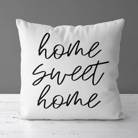 Подушка габардинова з принтом Home sweet home 30x30 (3P_CASA055)