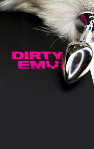 Анальна пробка-хвостик BLACK AND WHITE колір чорно-білий S sexstyle | Зображення 1