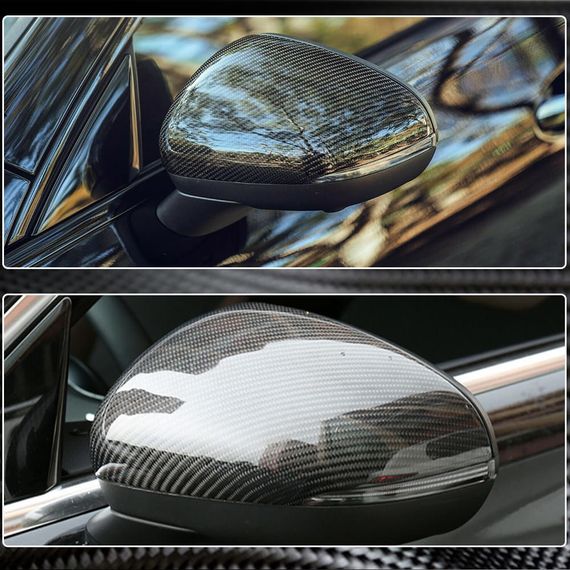 Накладки на дзеркала (2018-2021, Карбон) для Mercedes A-сlass W177 2018- рр | Зображення 2