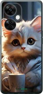 Чохол на OnePlus Nord CE 3 Lite 5G Білий кіт "5646u-3144-2448"