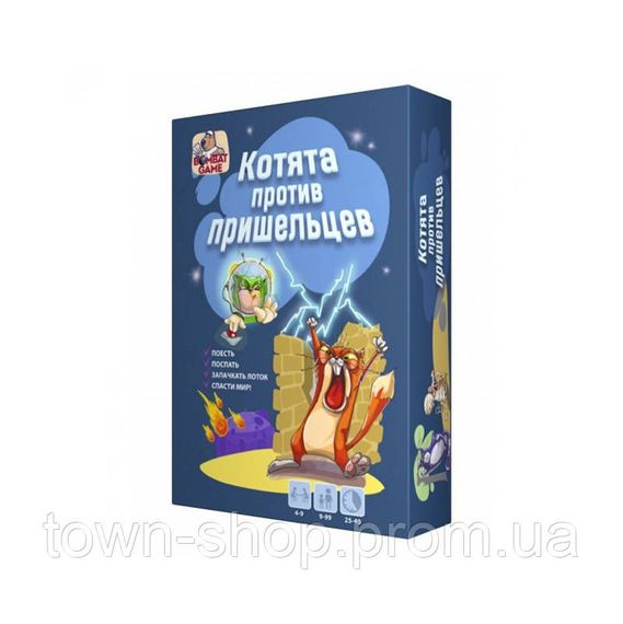 Настольная игра "Коты против Пришельцев" Bombat 800385 рус