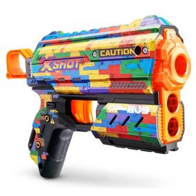 Игрушечное оружие Zuru X-Shot Быстрострельный бластер Skins Flux Striper (8 патронов) (36516K)