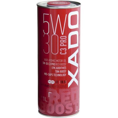 Моторное масло Xado 5W-30 C3 Pro  Red Boost     ( ж/б 1 л ) (XA 26168)