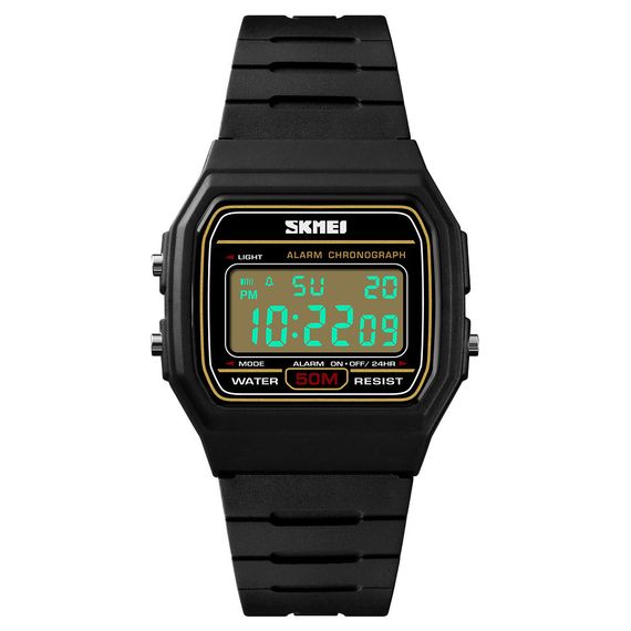 Skmei 1412BKGD Black-Gold | Зображення 1