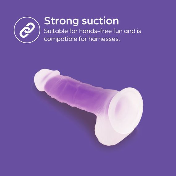 Фаллоимитатор на присоске Glorious цвет: фиолетовый, 15,2 х 4 см So Divine (Великобритания) sexstyle | Зображення 4