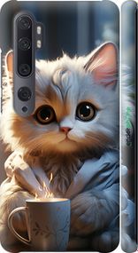 Чохол на Xiaomi Mi Note 10 Білий кіт "5646m-1820-2448"