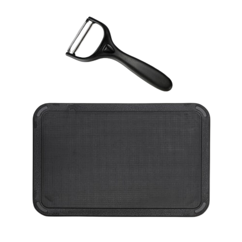 Набір ножів 8 предметів:(6шт + обробна дошка + підставка з тримачем паперових рушників) чорний MR-1413-BLACK Maestro | Зображення 2