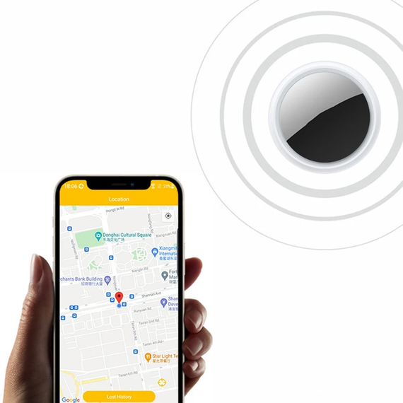 Світловідбиваючий нашийник SV для кошеня з тримачем Apple Air Tag і дзвіночком Жовтий (sv3067yl) | Зображення 1