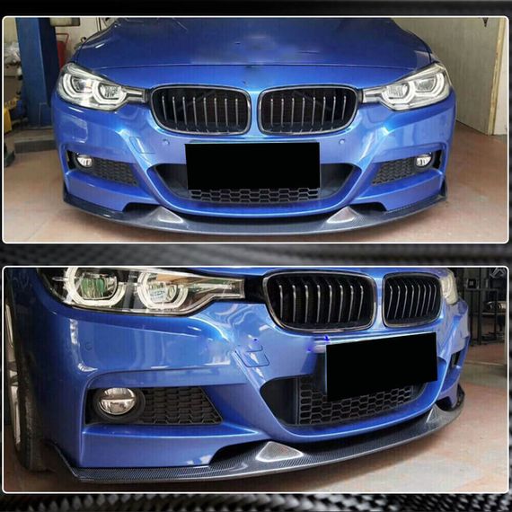Накладка на передній бампер Lip Mad-Style (для F30 M-Sport, Карбон) для BMW 3 серія F-30/31/34 2012-2019 рр | Зображення 3