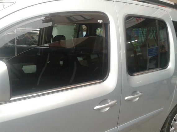 Зовнішня окантовка стекол (4 шт, нерж) 2 шт, Carmos - Турецька сталь для Renault Kangoo 2008-2020 рр | Зображення 4