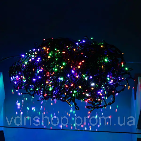 Вулична гірлянда Бахрома 50 м 840 LED чорний провід Мультиколор 50MBML | Зображення 2