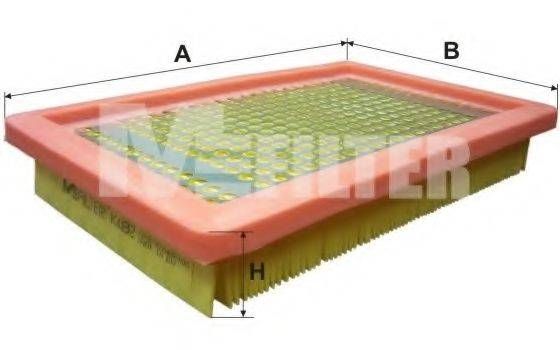 Фільтр повітряний MAZDA 323 (вир-во M-filter) MFILTER K482 на MAZDA ETUDE V (BA)