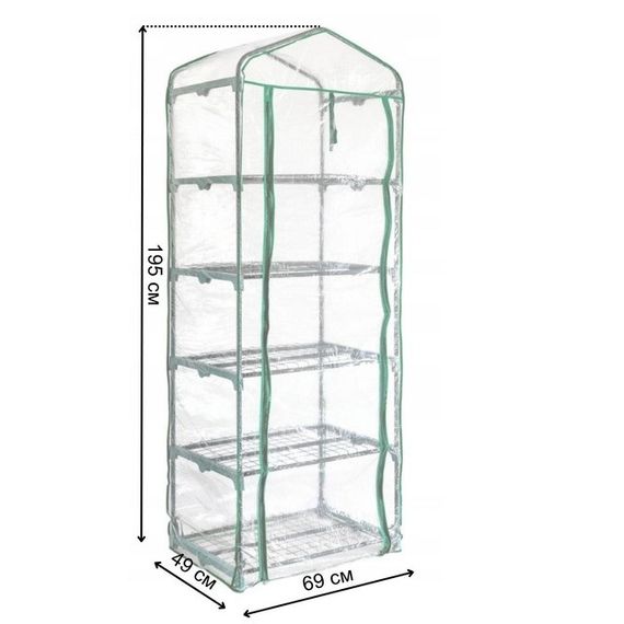 Міні-теплиця парник 5 полиць 69х49х195 см Bonro Бонро B-2201 (42401054) | Зображення 8