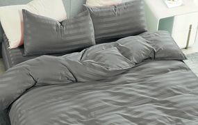 Постільна білизна євро Versailles Страйп VS-BM2.5-305 200х230 см капучіно