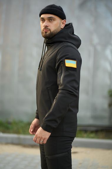 Костюм чоловічий "Reef" чорний з шевроном | Зображення 2