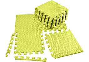 Мат-пазл EasyFit SwallowTail EVA 120х60х1 см татамі ластівчин хвіст Жовтий (EF-1950-30-Y)