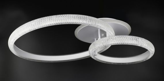 Люстра світлодіодна стельова LED світильник для квартири на стелю лед з пультом 26112 Білий 15х53х72 см.