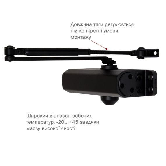 RYOBI *9900 9903 BLACK Дотягувач - Дверні доводчики | Зображення 1