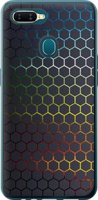 Чехол на Oppo A5S Переливающиеся соты "498u-1892-17620"