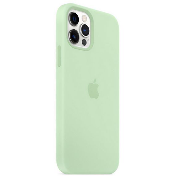 Чехол Silicone Case Full Protective (AA) для Apple iPhone 16 Pro (6.3") Зеленый / Pistachio | Зображення 1