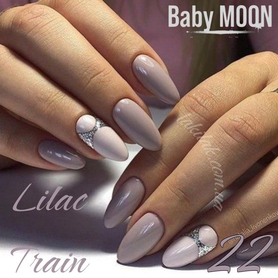 Гель-лак BABY MOON Lilac Train №22 холодний блідо-рожевий, 6 мл