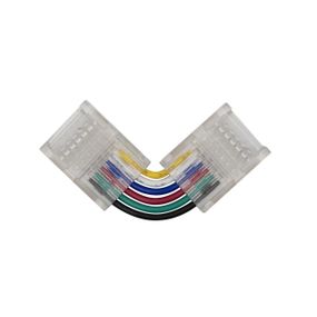 Конектор PROLUM для стрічки SMD SLIM 12ММ6PINRGB+ССТКутовий - L