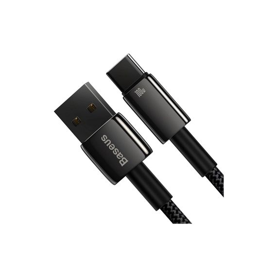 Дата кабель USB 2.0 AM to USB-C 2.0m 100W black Baseus (CAWJ000101) | Зображення 3