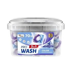 Капсули для прання 70шт (контейнер з ручкою) Гірська свіжість ProWash 2К