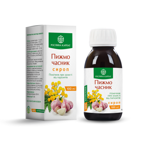 Сироп Пижмо та Часник 100мл.