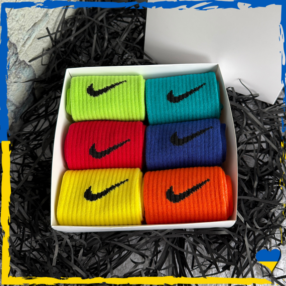 Набор разноцветных носков Nike. Носки найк, Носки найк 36-40