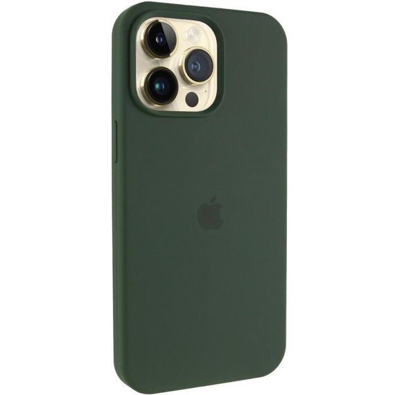 Чохол Silicone Case (AA) Logo with MagSafe для Apple iPhone 13 Pro (6.1") Зелений / Cyprus Green