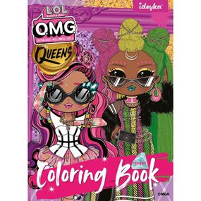 Детская книга-раскраска "L.O.L O.M.G. Queens 2" LCB15 со стикерами