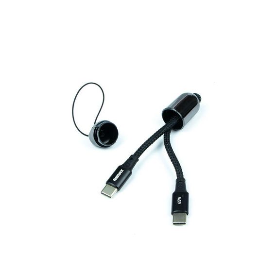 Кабель USB Remax RC-140a Raython series 65W Type-C to Type-C Колір Чорний | Зображення 1