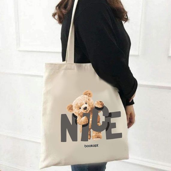 Екошопер BookOpt BK4054 Nice Teddy Bear бежевий | Зображення 3