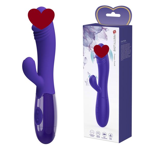 Вибратор с клиторальной стимуляцией Pretty Love Snappy Youth, 30 vibration functions Sex Aura