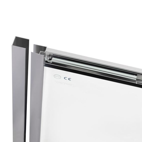 Душові двері в нішу Qtap Taurus CRM2013-14.C6 130-140x200 см, скло Clear 6 мм, покриття CalcLess | Зображення 3