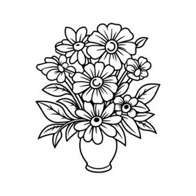 Картина-трафарет для раскрашивания песком "Букет №2" Т-а5222 А5