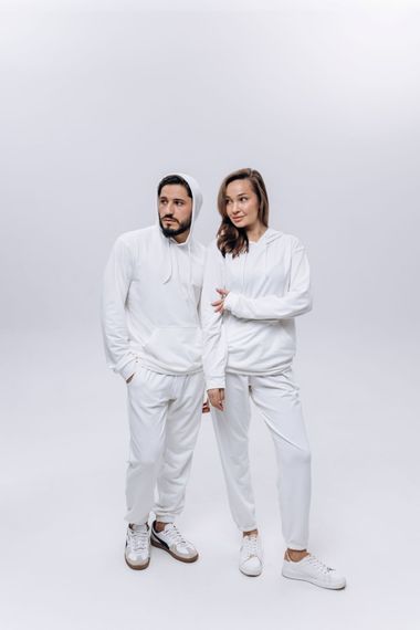 Костюм чоловічий (unisex) білий двохнитка | Зображення 2