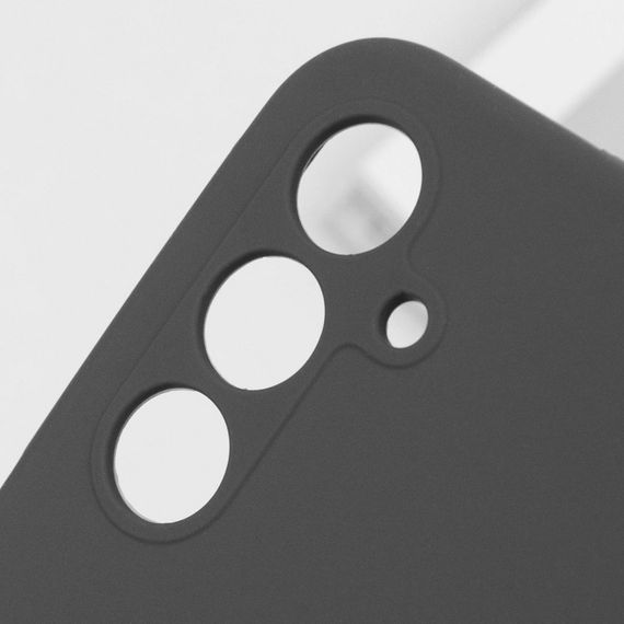 Чехол Silicone Cover Lakshmi Full Camera (AAA) для Samsung Galaxy S24 FE Черный / Black | Зображення 5