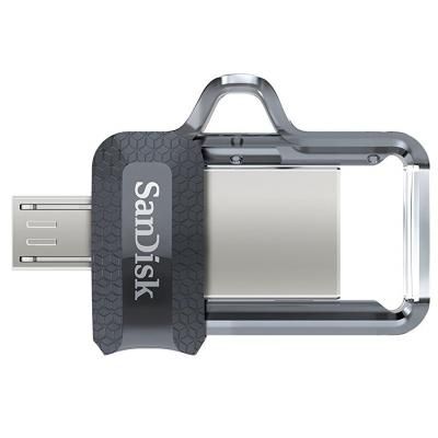 USB флеш накопичувач SanDisk 64GB Ultra Dual Black USB 3.0 OTG (SDDD3-064G-G46) | Зображення 2