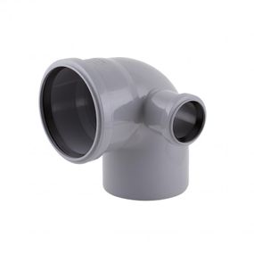 Коліно каналізаційне з відведенням TA Sewage 110х110х50, 90° TR110015