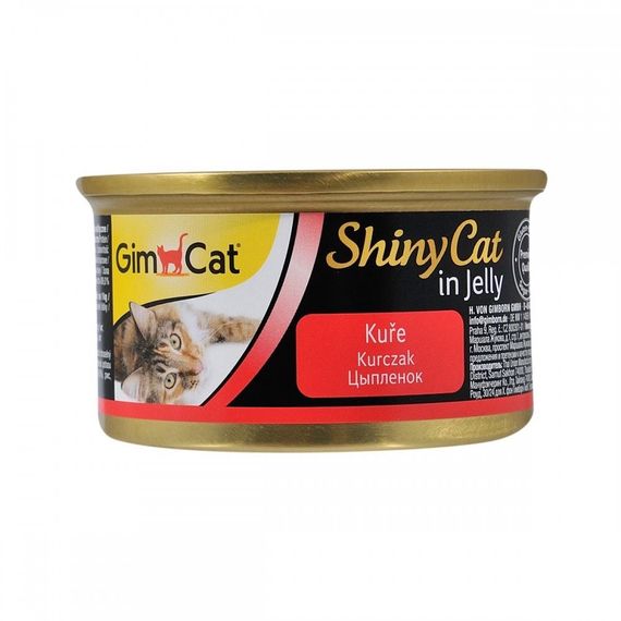 Вологий корм з куркою для котів GimCat Shiny Cat Filet, 70 гр