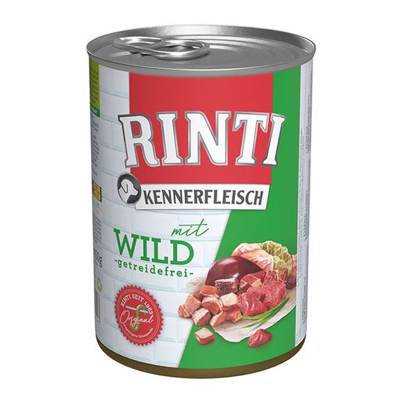 Вологий корм для собак з дичиною Rinti Kennerfleisch Mit Wild, 400 гр