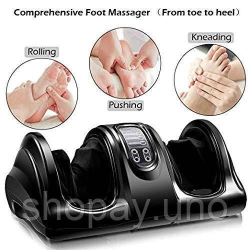 Универсальный электромассажер для ног и стоп Shiatsu Foot Massager роликовый | Зображення 2
