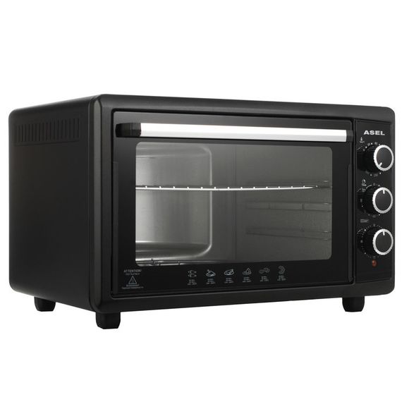 Многофункциональная духовка для завтраков ASEL AF-50-23 1500 Вт 50 Л, Маленькая духовая SZ-940 печь настольная | Зображення 4