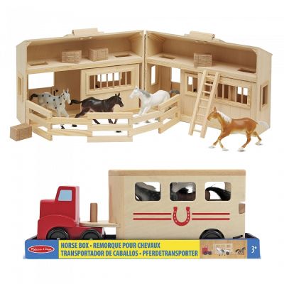 Ігровий набір Melissa&amp;Doug Дерев&apos;яна конюшня з конячками (MD3704) | Зображення 4