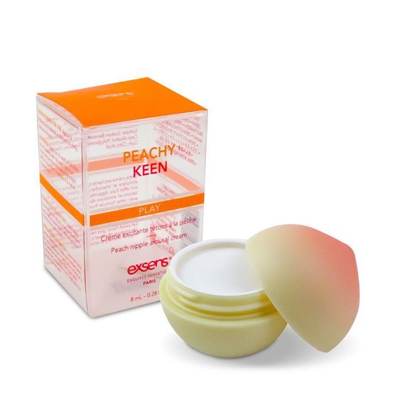 Збуджувальний крем для сосків EXSENS Peachy Keen (8 мл) з олією жожоба та ши, їстівний, без цукру Sex Aura | Зображення 2